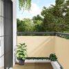 vidaXL Balcony Privacy Screen Cream 500x90 cm PVC