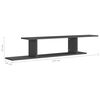 vidaXL Wall-Mounted TV Shelf Grey 125x18x23 cm Engineered Wood