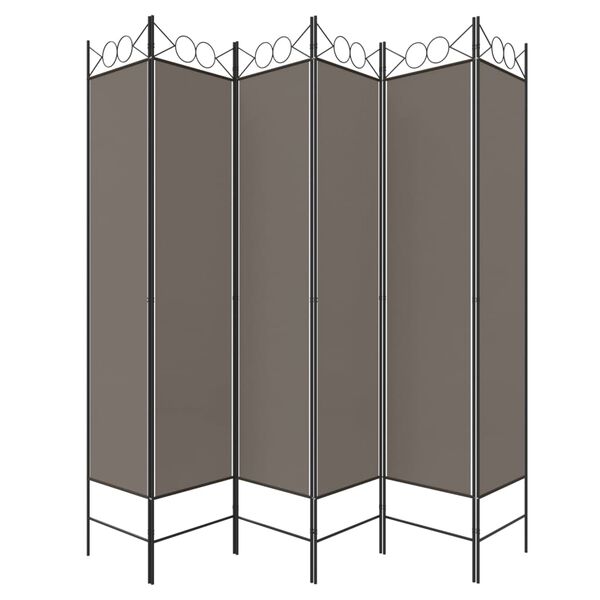 vidaXL 6-Panel Room Divider Anthracite 240x220 cm Fabric