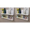 vidaXL Wall Shelves 4 pcs White 100 cm