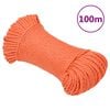 vidaXL Work Rope Orange 3 mm 100 m Polypropylene