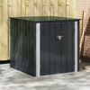 vidaXL Garden Storage Box Black 101.5 x 107 x 100 cm Steel