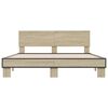 vidaXL Bed Frame without Mattress Sonoma Oak 150x200 cm King Size