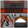 vidaXL Camping Tent 1-Person Grey and Orange Waterproof
