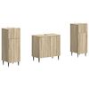 vidaXL 3 Piece Bathroom Cabinet Set ZWOLLE Sonoma Oak Engineered Wood