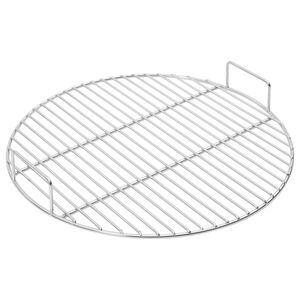 vidaXL BBQ Grill Grate with Handles Round &Oslash;44.5 cm 304 Stainless Steel