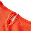 Kids' T-shirt with Long Sleeves Dark Orange 128