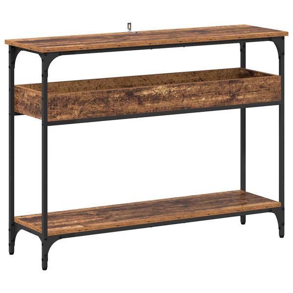 vidaXL Console Table Old wood 100 x 29 x 75 cm Engineered wood
