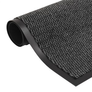 vidaXL Dust Control Mat Rectangular Tufted 80x120 cm Anthracite