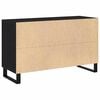 vidaXL Sideboard Black oak 100 x 36 x 60 cm Engineered wood