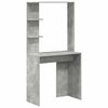 vidaXL Desk 2 pcs Concrete Grey