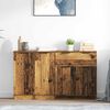 vidaXL Sideboard with Drawer 3 pcs Old Wood Engineered Wood