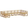 vidaXL Outdoor Sofa Set 10 pcs White Solid Acacia Wood