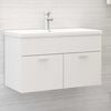 vidaXL Sink Cabinet White 80x38.5x46 cm Engineered Wood