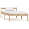 vidaXL Bed Frame without Mattress Solid Pine Wood 100x200 cm