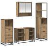 vidaXL Bathroom Furniture Set 4 pcs Artisan Oak Engineered Wood
