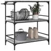 vidaXL Kitchen Trolley Grey Sonoma 100.5x50x105 cm Engineered Wood