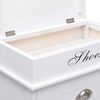 vidaXL Shoe Cabinet White 50x28x58 cm Paulownia Wood