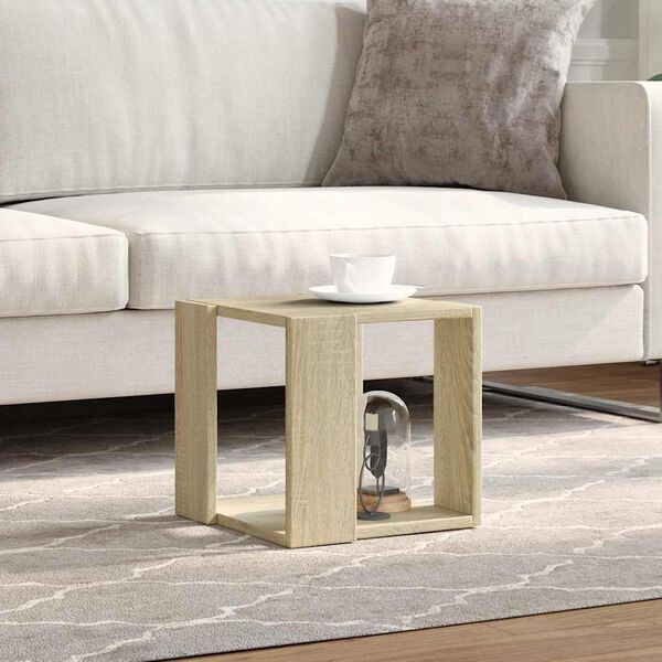 vidaXL Coffee Table Sonoma Oak 32x32x30 cm Engineered Wood