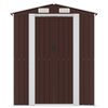 vidaXL Garden Shed Dark Brown 192x523x223 cm Galvanised Steel