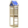 vidaXL Play Tower Brown 52.5 x 85 x 265 cm Solid Impregnated Wood