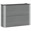 vidaXL Garden Raised Bed Grey 100 x 30 x 72 cm WPC and Aluminium