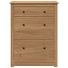 vidaXL Shoe Cabinet Panama 80x35x105 cm Solid Wood Pine