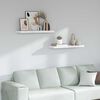 vidaXL Wall Shelf 2 pcs White Marble 90 x 23.5 x 4 cm Engineered Wood