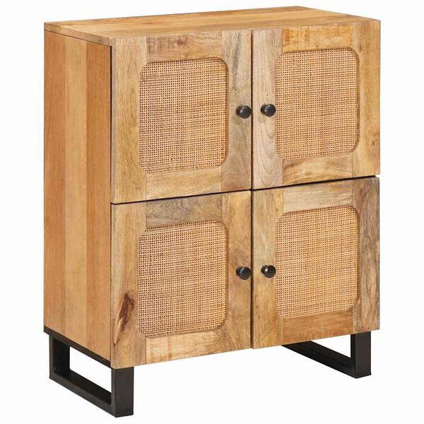 vidaXL Sideboard with Storage Brown 60 x 33 x 75 cm Solid Mango Wood