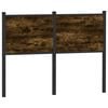 vidaXL Replace Headboard Smoked Oak 120 cm Engineered Wood and Steel