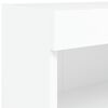 vidaXL TV Cabinets with LED Lights 2 pcs White 80x30x30 cm