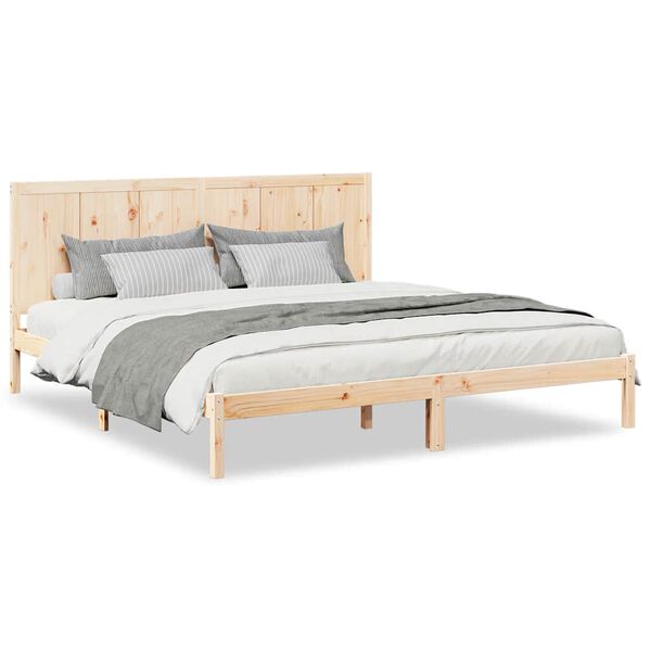 vidaXL Extra Long Bed Frame without Mattress 200x220 cm Solid Wood