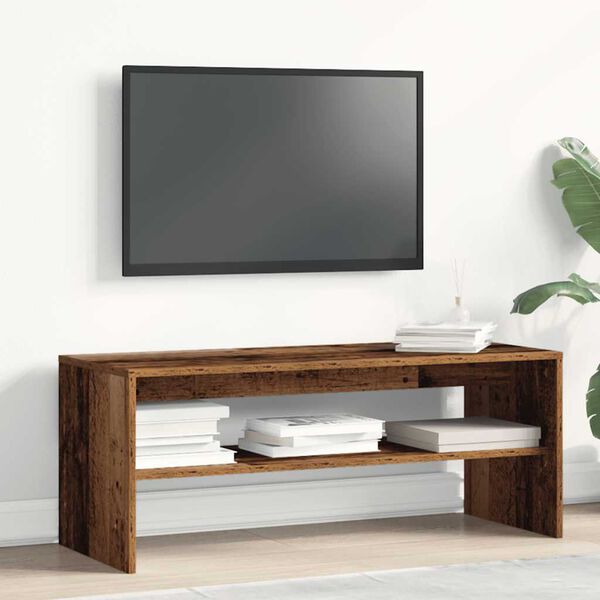 vidaXL TV Cabinet Old Wood 100x40x40 cm Engineered Wood