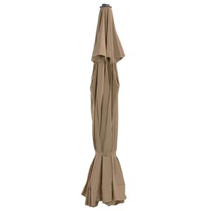 vidaXL Replacement Fabric for Outdoor Parasol Taupe 515 cm