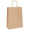 vidaXL Paper Bags 50 pcs with Handles Brown 26x12x35 cm
