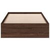 vidaXL Bed Frame with Drawers without Mattress Brown Oak 90x190 cm Single