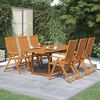 vidaXL 5 Piece Garden Dining Set Solid Wood Acacia