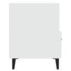 vidaXL Bedside Cabinet White Engineered Wood