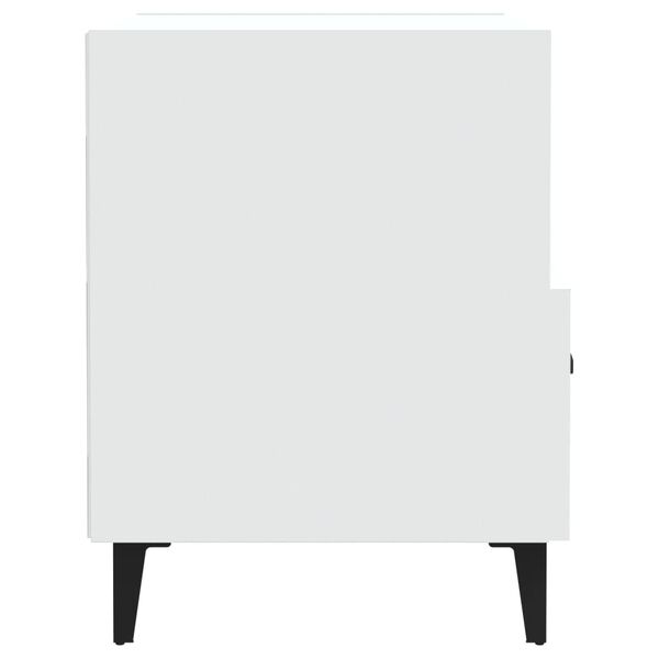 vidaXL Bedside Cabinet White Engineered Wood