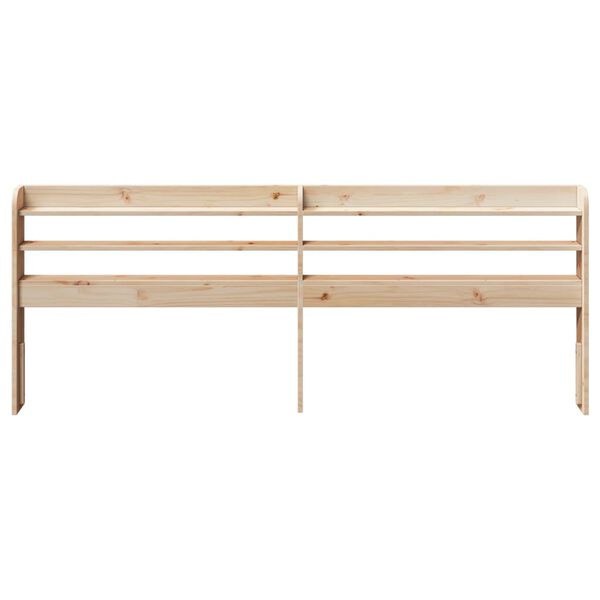 vidaXL Headboard with Shelves 180 cm Solid Wood Pine
