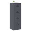 vidaXL File Cabinet Anthracite 45.5 x 42 x 139 cm Cold-Rolled Steel