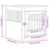 vidaXL Dog Crate Furniture Sonoma Oak 64.5x80x71 cm Engineered Wood