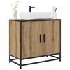 vidaXL Bathroom Sink Cabinet with Storage Artisan oak 65 x 33 x 60 cm