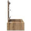 vidaXL Dressing Table Brown 100 x 40 x 70 cm Engineered Wood