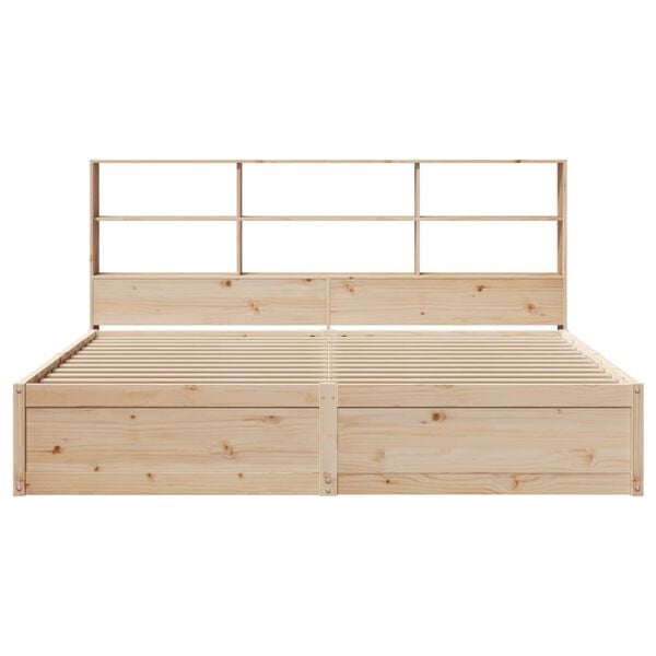 vidaXL Bed Frame without Mattress 180x200 cm Super King Solid Wood Pine