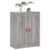 vidaXL Wall Mounted Cabinet Grey Sonoma 69.5x34x90 cm Engineered Wood