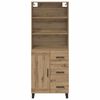 vidaXL Highboard Artisan Oak 69.5 x 34 x 180 cm Engineered Wood