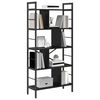 vidaXL Bookshelf Black Oak 75 x 30 x 156 cm Engineered Wood