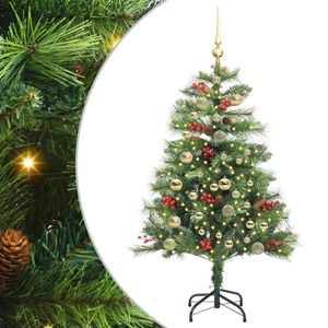 vidaXL Artificial Christmas Tree Green 150 cm PVC and Metal