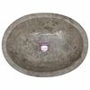 vidaXL Sink Grey 53x40x15 cm Marble
